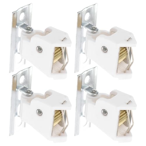 Ciieeo Set 4 Serrature per Tende in bambù Chiusura Plastica per Tende da Finestra Fermacorda Robusto Compatto Accessori Pratici in Casa
