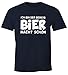 Produktbild MoonWorks Ich Bin der Beweis Bier Macht schön Herren T-Shirt Trink Spruch-Shirt Navy XL
