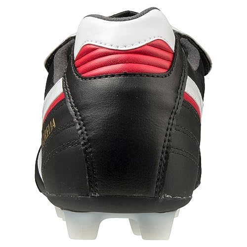 Chuteira Campo Mizuno Morelia Elite MD II - Masculino - 43 - Preto/Vermelho
