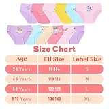 AYBUY Majtki dla dziewczynek, dziecięce majtki dla dziewczynek, czyste bawełniane slips, miękkie spodnie do stretch slips, 12-pak, styl B, 2-4 Lat
