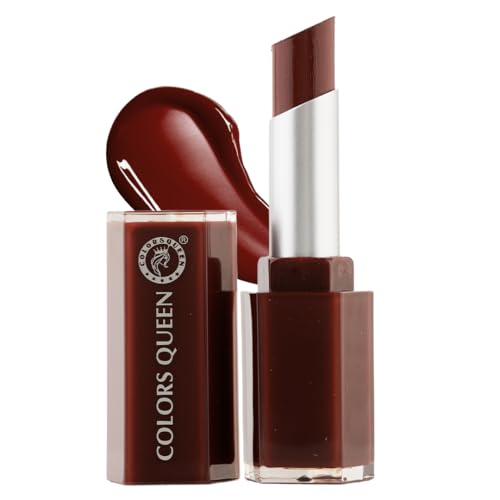 Image of Colors Queen Gloss Stick | Lightweight & Non-Sticky Lip Gloss | Smooth 8 Hrs Hydrating Formula | High Shine Lipstick for Women Enriched with Shea Butter, Vitamin E & Squalane (03 - Cocoa, 3.6g)