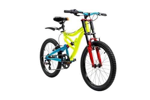 Mercurio Bicicleta de Montaña Doble Suspensión Kaizer R20 Lima 7 Velocidades - Todo Terreno