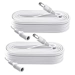 Security-01 – 2-Pack 10 m DC Power Verlängerungskabel, Stecker 5.5mm x 2.1