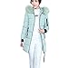 Produktbild Elecenty Dicker Winterjacke,Down Lammy Jacke Lange Mantel Outwear Damen Wintermantel Daunenjacke Frauen Winter Warm Daunenmantel Reißverschluss Oberbekleidung Mit Kapuze Pelz Halsband (XL, Grün)