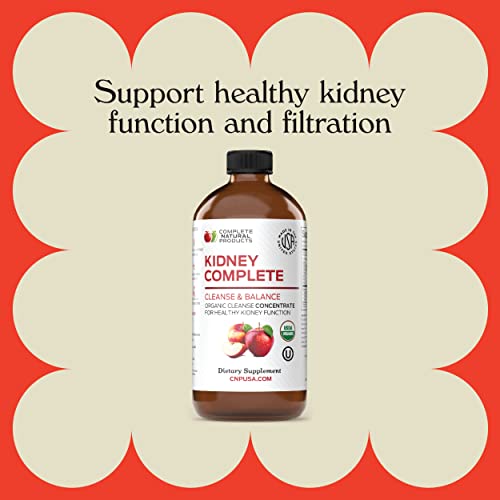 Image of CNP | Kidney Complete Liquid 12oz - ACV Lemon, Chanca Piedra Cleanse Aid | Kidney Support Liquid With Apple Cider Vinegar, Lemon, Chanca Piedra, Beet, Citric Acid & Vitamin C For Cleanse Routines