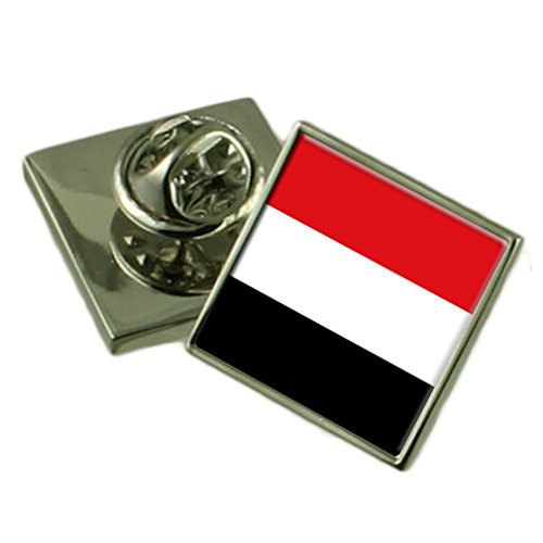 Insignia de solapa de Yemen con cuadro personalizado grabado de aleación metálica
