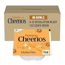 وعاء العسل Cheerios Single Serve ، خالٍ من الغلوتين مع الحبوب الكاملة ، 1 أوقية أحادية الخدمة ، 96 عبوة