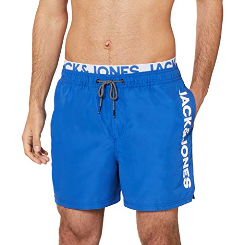 JACK & JONES Herren JJIBALI JJSWIMSHORTS AKM DB WB Logo Badehose, Parlament...