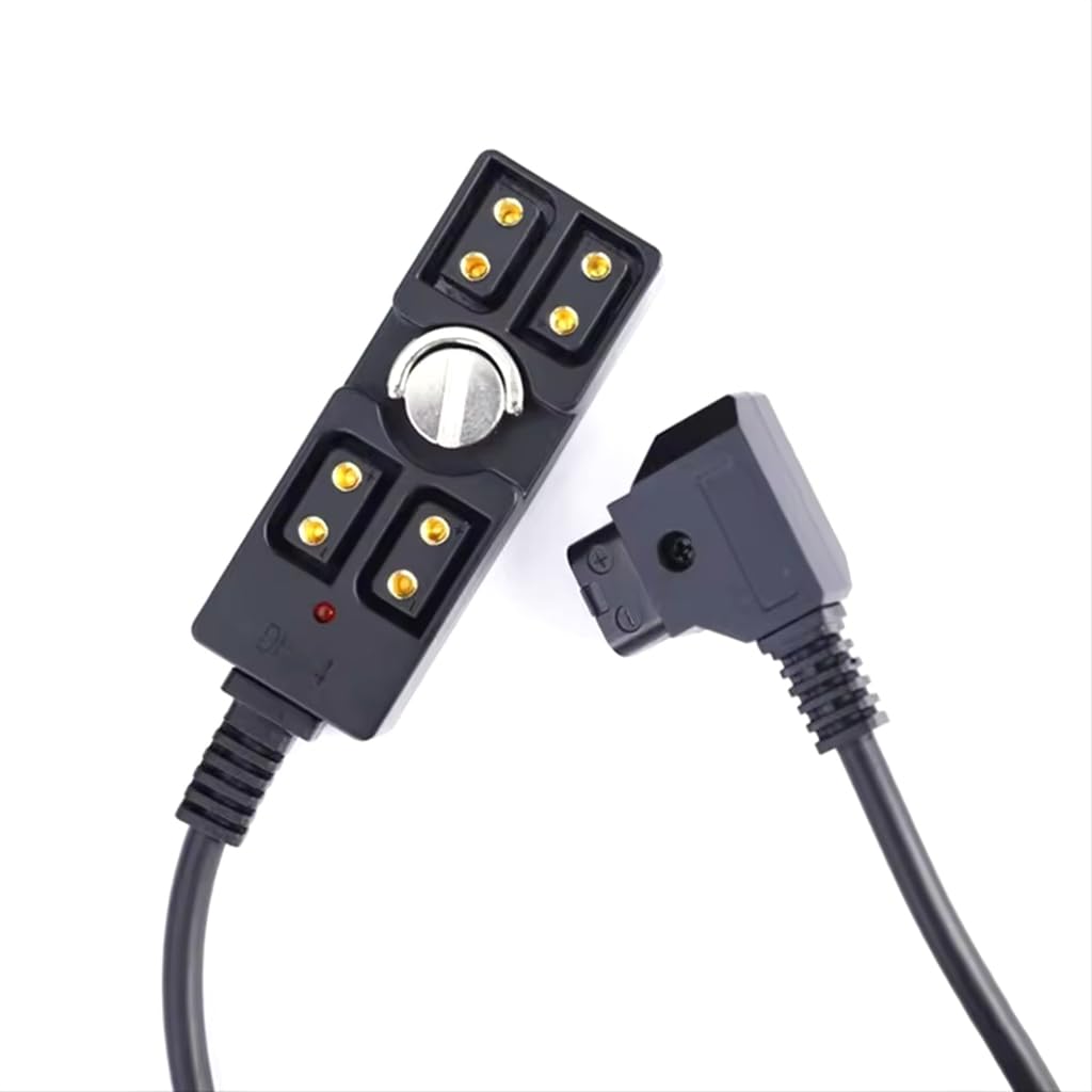 D Tap to 4-portowy kabel USB do ładowania z zasilaniem LED do sprzętu fotograficznego