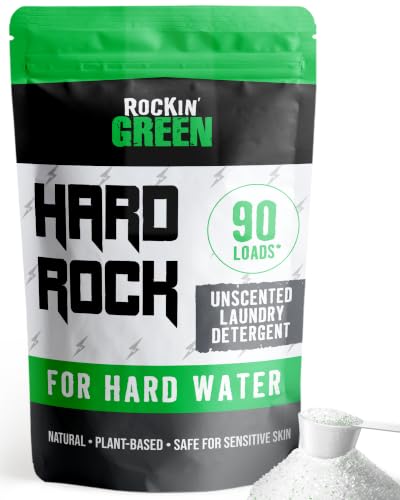 Rockin' Green Hard Water Laundry Detergent - Hard Rock Unscented 90 Loads