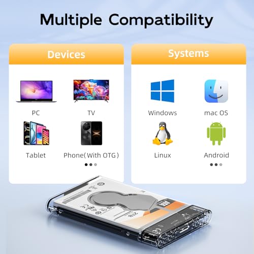 Caja externa para disco duro SATA 2.5" USB 3.2 Gen1 miniatura 7