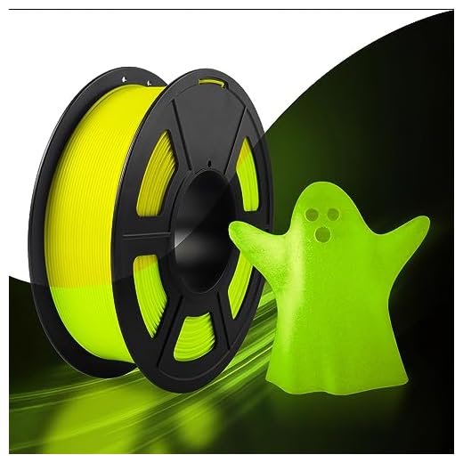 SUNLU Glow in The Dark PLA Filament, Neatly Wound Luminous PLA 3D Printer Filament 1.75mm Dimensional Accuracy +/- 0.02mm, Fit Most FDM 3D Printers, 1kg Spool (2.2lbs), (Yellow PLA, Glow Yellow)