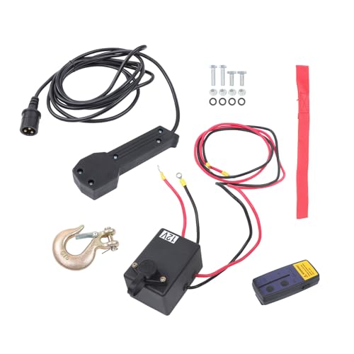 Winche eléctrico 3500 lb 1.5HP 12V con control remoto miniatura 6