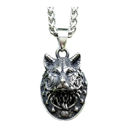 New 2026 Unique Design Stainless Steel Viking Wolf Head Pendant for Men Animal Fashion Jewelry Gift Jewelry Fashion Accessories Creative Gift