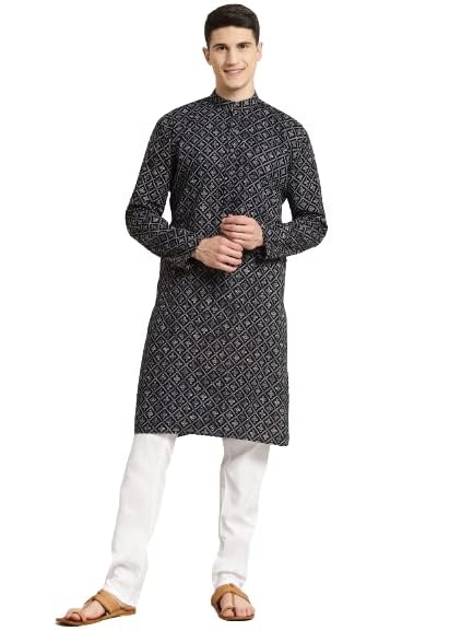 Image of SOJANYA (Since 1958, Men's Silk Blend Grey Kurta Pyjama & Silk Blend Jacket Combo