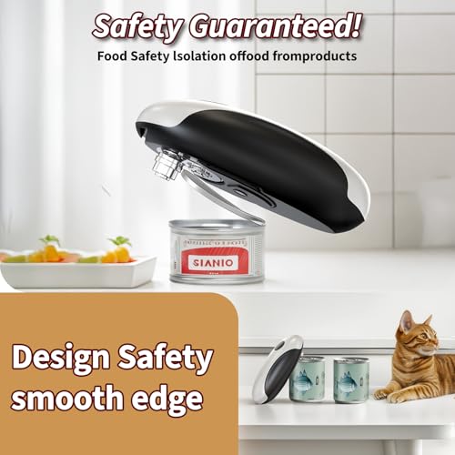USB Rechargeable Electric Can Opener, one-Touch Automatic Operation, Magnetic lid Holder and Smooth Edge Cutter, no Need to Recharge, Easy to use for Seniors, Suitable for All Standard cans - Image 5