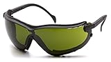 Pyramex V2G Safety Glasses, Black Frame/3.0 IR Filter Lens