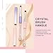 2PCS Nail Art Clean Up Brushes - Flat/Angled Nail Brushes for Cleaning Polish Mistakes on the Cuticles, Brushes for Nail Art and Designs Painting DIY