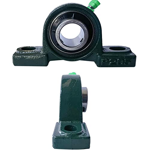2 Pack Ucp205-16 Pillow Block Mounted Ball Bearing - 1" Bore - Solid Cast Iron Base - Self Aligning #TOP1