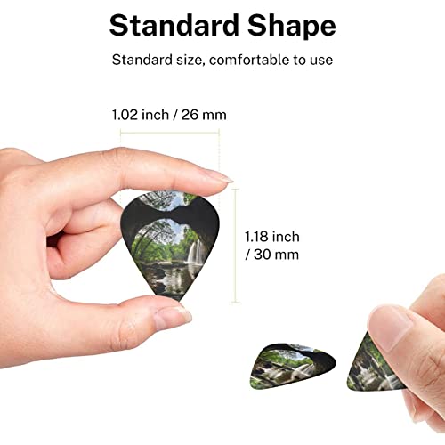 Mountain Waterfall Lot de 6 médiators pour guitare acoustique, guitare électrique, basse, ukulélé – fin, moyen et épais - Les Beatles, Paul McCartney, John Lennon, RIngo Starr, George Harrison Mountain Waterfall Lot de 6 médiators pour guitare acoustique, guitare électrique, basse, ukulélé – fin, moyen et épais – Image 8
