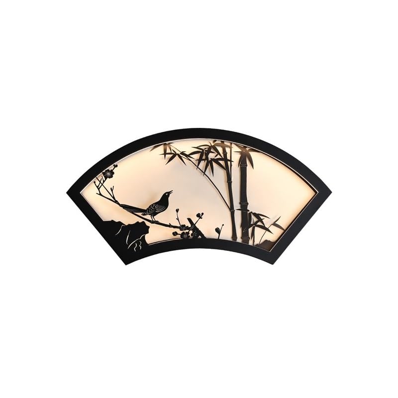Applique Murale Extérieure Luminaire de Jardin Style Chinois pour Terrasse Cour Villa