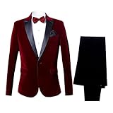 traje rojo hombre comprar Diseñado con un corte ajustado, la silueta tridimensional abraza tu cuerpo. La combinación de una simple solapa con muescas y botones combina elementos clásicos y contemporáneos, por lo que es fácil de quitar múltiples estilos.