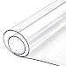 Produktbild Voberry New Transparent PVC Tischdecke Tischschutz hochwertig Tischfolie Tischabdeckung Küche glasklar abwaschbar wasserdicht, Breite & Länge wählbar, 60x60 cm