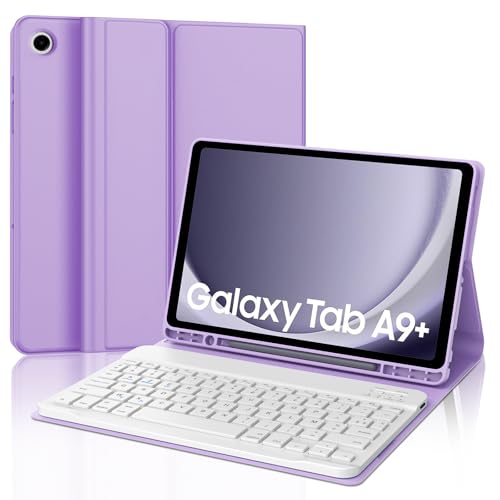 Funda con teclado para Samsung Tab A9 Plus que soluciona la falta de la Ñ y protege contra caídas