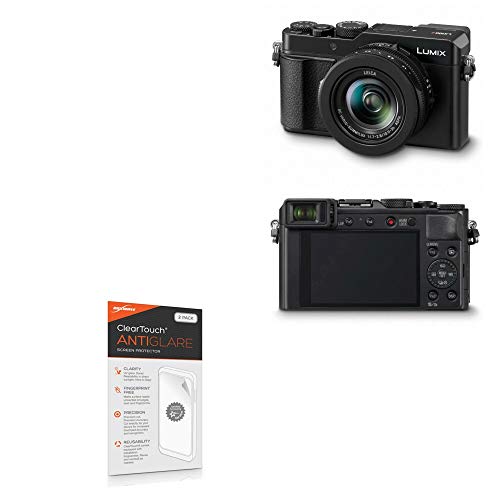 BoxWave �X�N���[���v���e�N�^�[ Panasonic Lumix LX100 II (DC-LX100M2) �Ή� - ClearTouch �A���`�O���A(2���p�b�N) �w��h�~ �}�b�g�t�B�����X�L�� Panasonic Lumix LX100 II