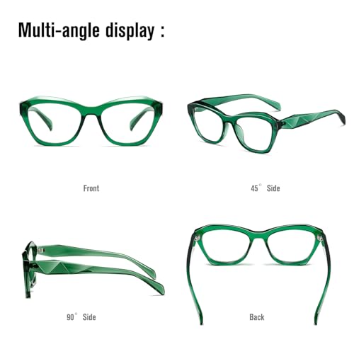 Image of kimorn Blue Light Blocking Glasses,Anti Eyestrain & UV Protection,Cat Eyes Frame Glasses for Women Men