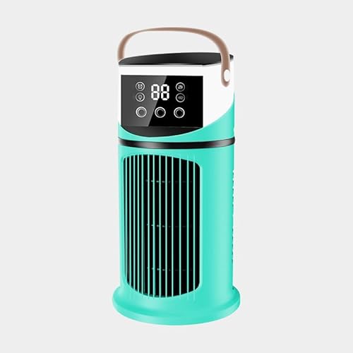 Image of Portable Air Cooler, Portable Air Conditioner, Evaporative Cooler with Large Capacity Water Tank, Screen, Spray Modes, Mini Personal Air Conditioner for Room Office (Dark Cyan)