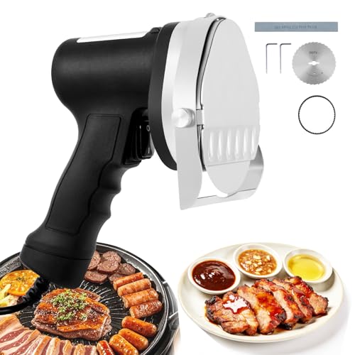 YJINGRUI Electric Kebab Slicer 80W Handheld Doner Kebab Shawarma Knife - Adjustable 0.5-8mm Thickness Electric Meat Cutter for Home, Roast Meat Shops, Restaurants & Barbecue Parties - Image 9