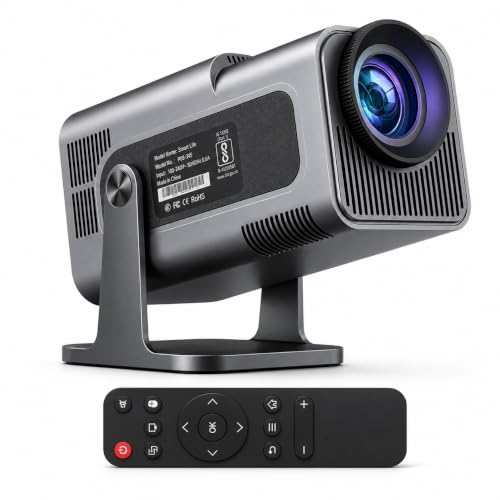 Image of Fire turtle Projector with Full HD 1080p Support, LED Mini Projector with HDMI, USB, AV & VGA, Up to 200-Inch Display, Compatible with TV Stick, Laptop, Smartphone, PC, Gaming Console & Home Cinema