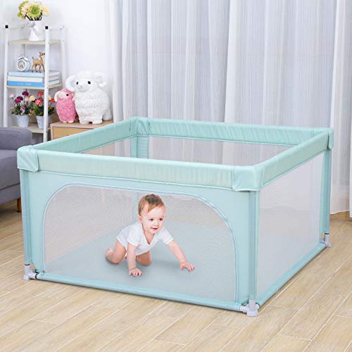 🎈【Design di sicurezza】 La sicurezza è il fattore più importante quando scegliamo prodotti per bambini. La recinzione è realizzata in rete, i genitori possono osservare tutte le attività del bambino in qualsiasi momento per proteggerli in tempo e possono anche fare qualcosa per se stessi.