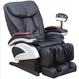 Black Full Body Shiatsu Massage Recliner Chair heater foot rest salon spa office home