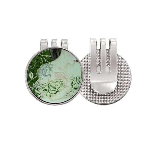 Marqueur de balle de golf magnétique en émail de style chinois élégant