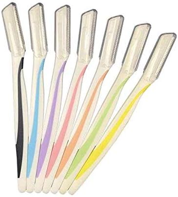 SanNap Women's Face Razor, Eyebrow Razor, Bikini Line - 3 Count, Stainless Steel, Contemporary, Non-Slip, Flexible Handle - For Easy & Safe Facial Hair Removal