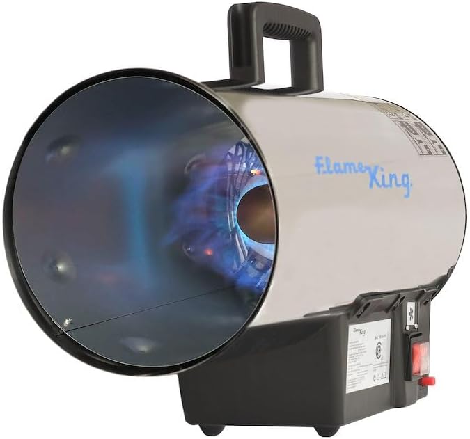 Space Heater Portable 60000 BTU Safety Fuel Shut Off And Safety Tilt Shut Off Built-In Auto Piezo Ignition/Gas Control Button