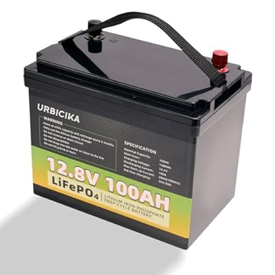 12V 100AH LiFePO4 Lithium Battery 15000 Cycles 100A BMS for RV, Solar, Trolling Motor, Travel Trailer, Energy Storage Battery