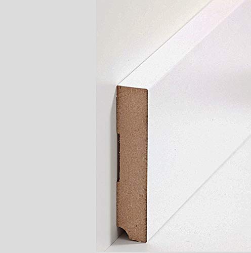 Preisvergleich Produktbild Südbrock Fußleisten / Sockelleisten "Gera" (MDF foliert / 721.1996) - weiß