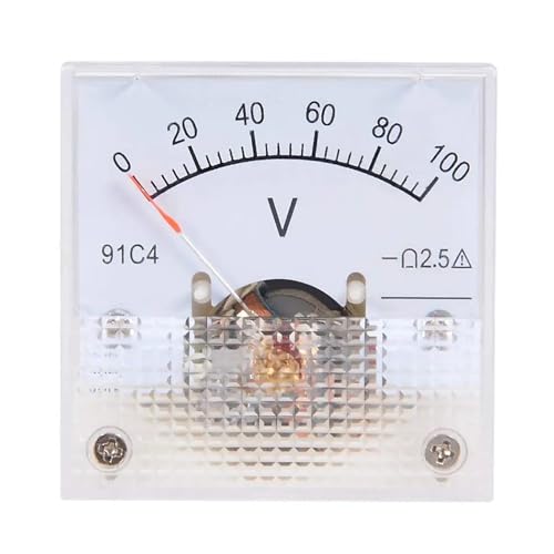 Voltmètre CC 91C4 cadran analogique 3V mini indicateur tension aiguille