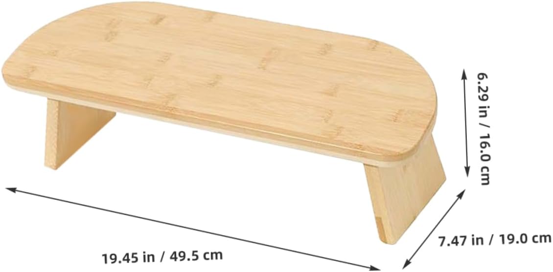 Meditation Stool Non- Zen Bench for Yoga Prayer Portable Folding Design Natural Texture for Comfortable Seating for Home Outdoor Use