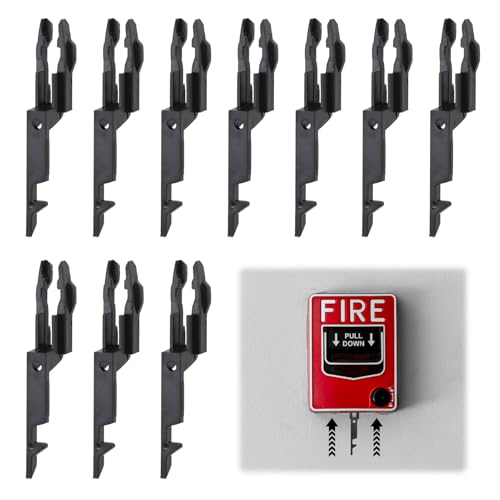 10pcs Fire Alarm Test Key Emergency Door Release Key Fire Call Point Keys Black Reset for Green Box Door Release Button Universal for Kac Fulleon Gent Apollo All Versions Type Call Points