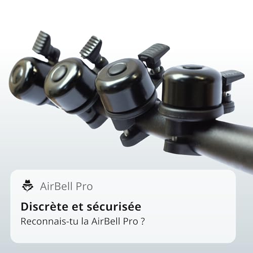 Sonnette vélo tracker compatible Apple Localiser - AirBell Pro noire - 5