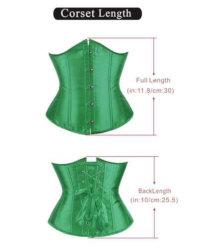 Image of Alivila.Y Fashion Womens Sexy Satin Vintage Underbust Waist Training Corset Bustier
