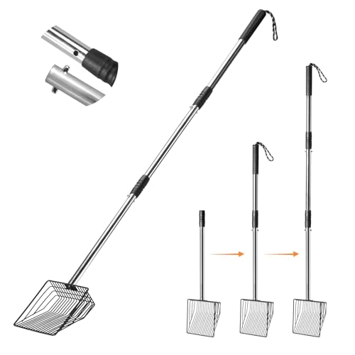 PETOCAT 43-Inch Metal Litter Scooper