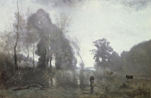 Affiche Décorative Graffiti Art Mural Peinture Corot Grand Format 60x90cm Maison