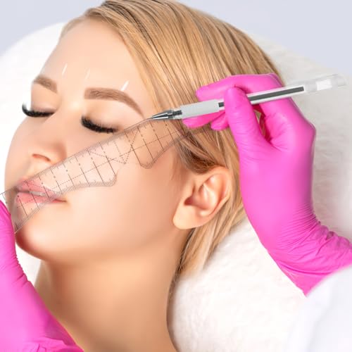 Beavorty Hautpositionsstifte Wasserfest 3 Stück Tattoo-Markierungsstift Permanent Für Augenbrauen Lippen Microblading Präzise Hautmarkierung Salon Anwendung