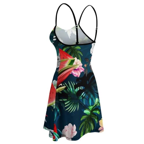 Robe d'été pastèque légère contre la chaleur des vacances