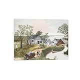 La toile est tendue et montée sur un cadre en bois. Cadre intérieur en bois léger et stable, Facile à accrocher, chaque panneau a un crochet monté à l'arrière.